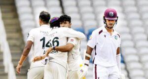 Abbas shines but resilient Hodge keeps West Indies afloat in rain-hit Test